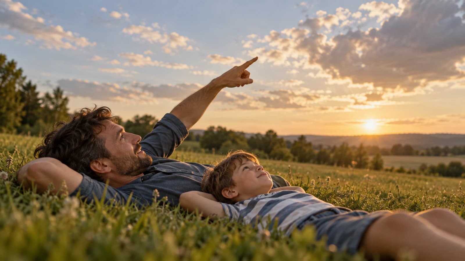A parent and child on a sofa, reading, candid